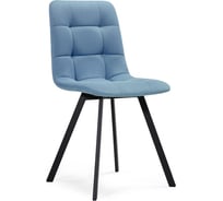 Стул на металлокаркасе Woodville чилли голубой/черный 489720