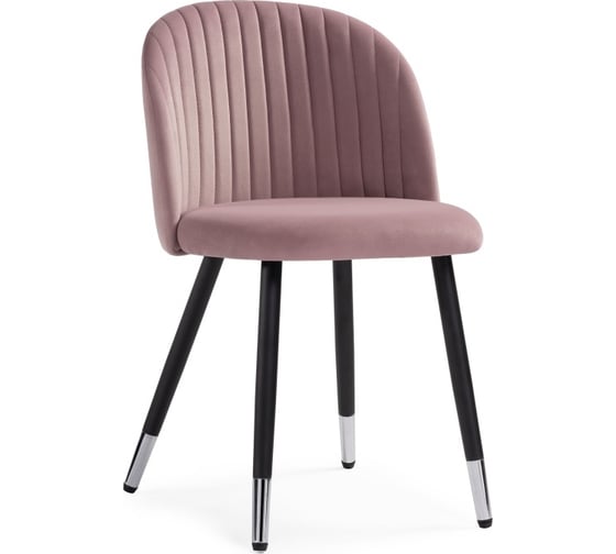Стул на металлокаркасе Woodville gabi light purple/black 15200