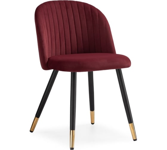 Стул на металлокаркасе Woodville gabi wine red/black 15087 1