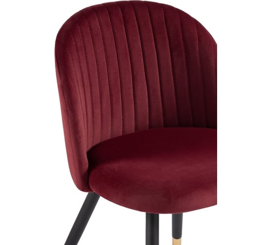 Стул на металлокаркасе Woodville gabi wine red/black 15087