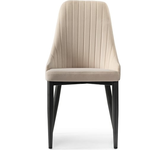 Стул на металлокаркасе Woodville kora beige/black 15099