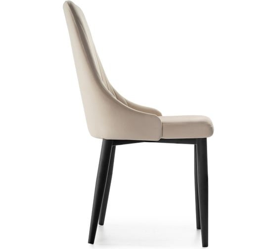 Стул на металлокаркасе Woodville kora beige/black 15099