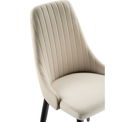 Стул на металлокаркасе Woodville kora beige/black 15099