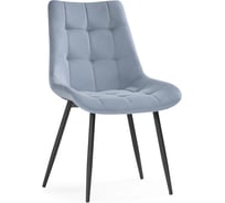 Стул на металлокаркасе Woodville sidra light blue/black 15207