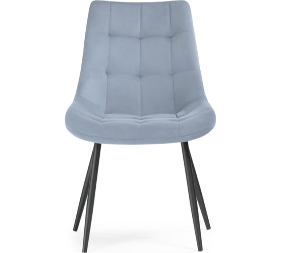 Стул на металлокаркасе Woodville sidra light blue/black 15207
