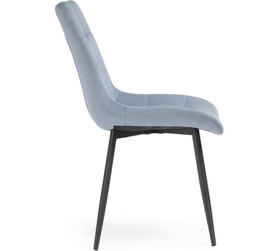 Стул на металлокаркасе Woodville sidra light blue/black 15207