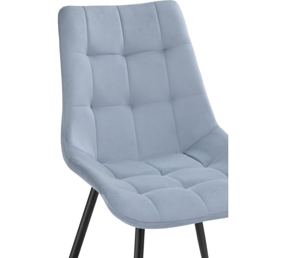Стул на металлокаркасе Woodville sidra light blue/black 15207
