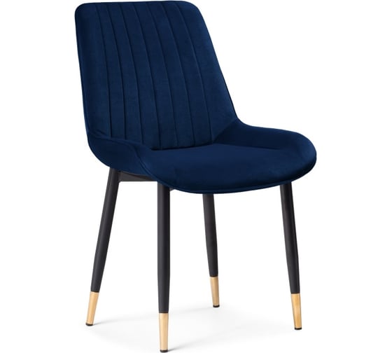 Стул на металлокаркасе Woodville seda 1 dark blue/gold/black 15296