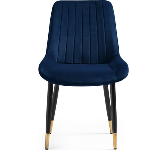 Стул на металлокаркасе Woodville seda 1 dark blue/gold/black 15296