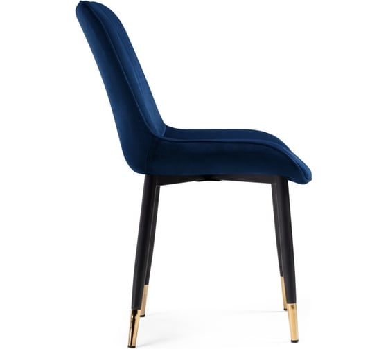 Стул на металлокаркасе Woodville seda 1 dark blue/gold/black 15296