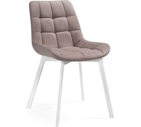 Стул на металлокаркасе Woodville челси латте/белый 489742