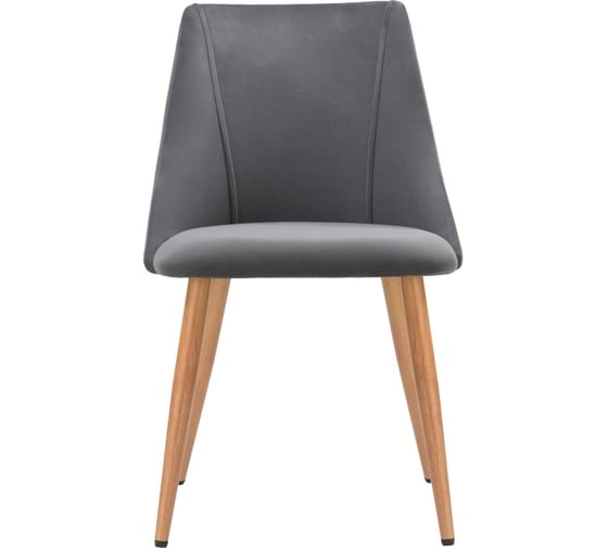 Стул на металлокаркасе Woodville morgan dark gray/wood 15238