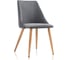 Стул на металлокаркасе Woodville morgan dark gray/wood 15238 1