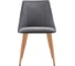 Стул на металлокаркасе Woodville morgan dark gray/wood 15238 2