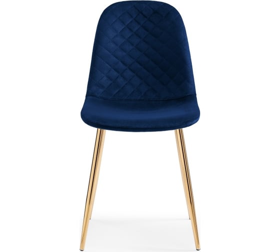 Стул на металлокаркасе Woodville dabl dark blue/gold 15290