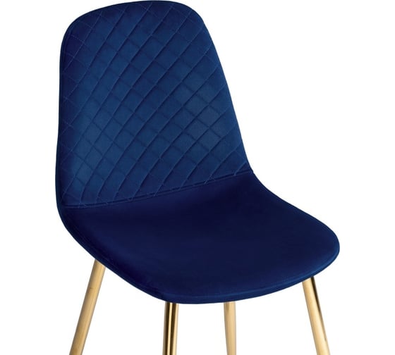 Стул на металлокаркасе Woodville dabl dark blue/gold 15290