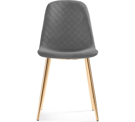 Стул на металлокаркасе Woodville dabl dark gray/gold 15324