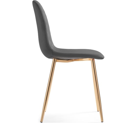 Стул на металлокаркасе Woodville dabl dark gray/gold 15324