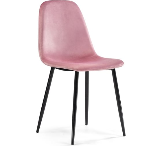 Стул на металлокаркасе Woodville lilu pink/black 15118