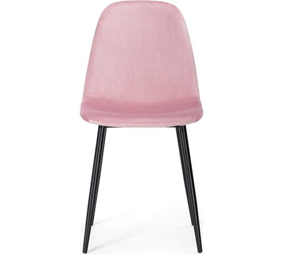 Стул на металлокаркасе Woodville lilu pink/black 15118
