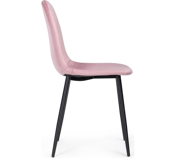 Стул на металлокаркасе Woodville lilu pink/black 15118