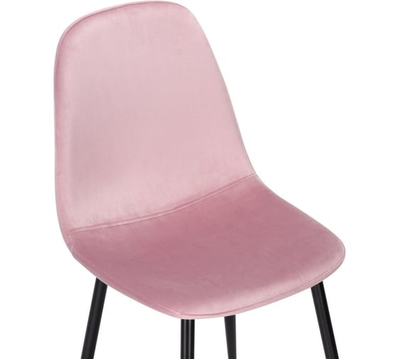 Стул на металлокаркасе Woodville lilu pink/black 15118
