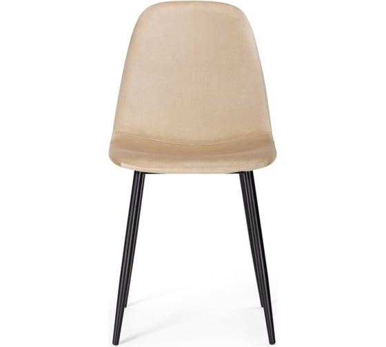 Стул на металлокаркасе Woodville lilu dark beige/black 15121