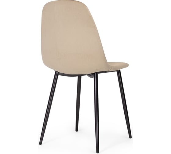 Стул на металлокаркасе Woodville lilu dark beige/black 15121