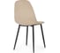 Стул на металлокаркасе Woodville lilu dark beige/black 15121 4