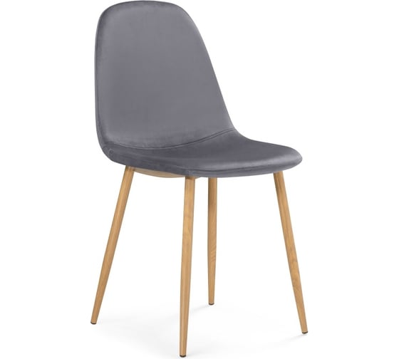Стул на металлокаркасе Woodville lilu dark grey/wood 15122 1