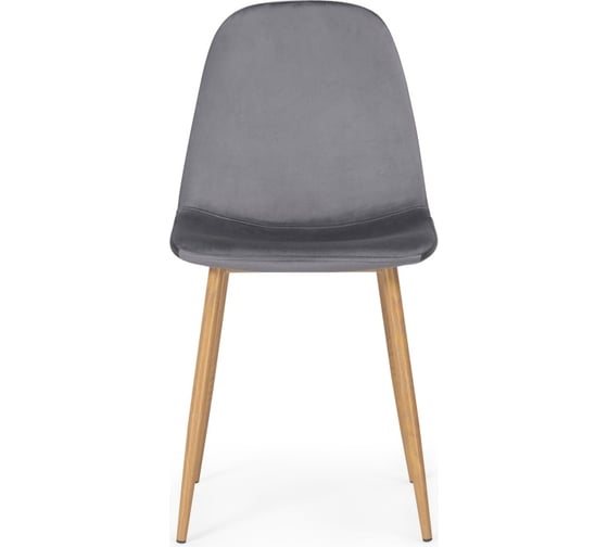 Стул на металлокаркасе Woodville lilu dark grey/wood 15122