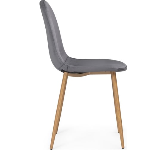 Стул на металлокаркасе Woodville lilu dark grey/wood 15122