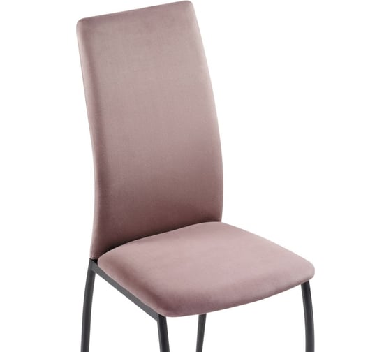 Стул на металлокаркасе Woodville tod black/light purple 15361