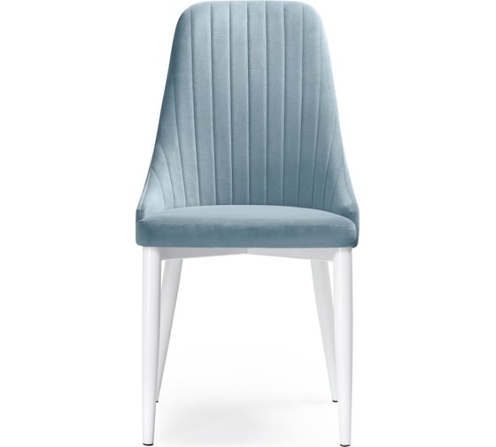 Стул на металлокаркасе Woodville kora light blue/white 15095
