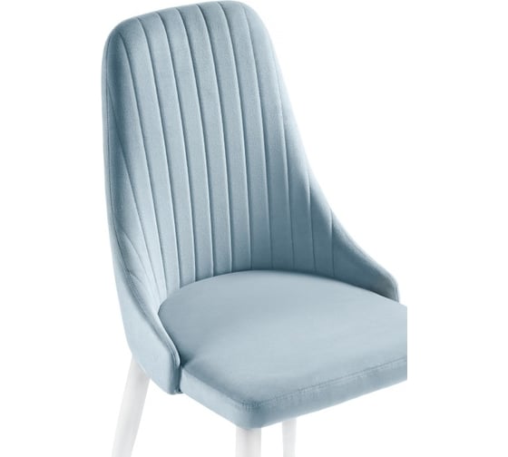 Стул на металлокаркасе Woodville kora light blue/white 15095