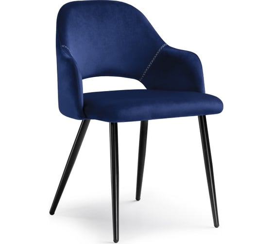Стул на металлокаркасе Woodville konor dark blue/black 11952