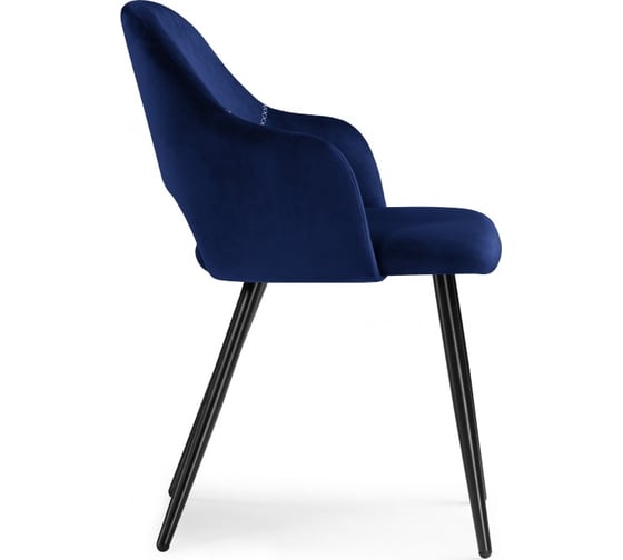 Стул на металлокаркасе Woodville konor dark blue/black 11952