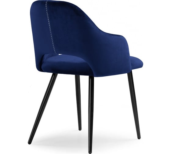 Стул на металлокаркасе Woodville konor dark blue/black 11952