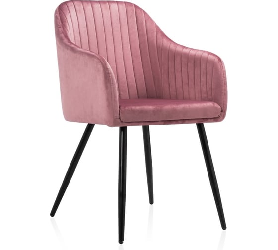 Стул на металлокаркасе Woodville slam dark pink 11894