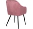 Стул на металлокаркасе Woodville slam dark pink 11894 4