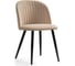 Стул на металлокаркасе Woodville gabi 1 dark beige/black 15351 1