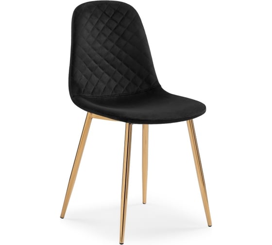 Стул на металлокаркасе Woodville dabl black/gold 15326 1