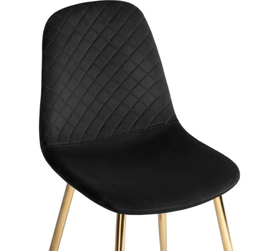 Стул на металлокаркасе Woodville dabl black/gold 15326