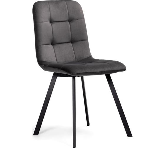 Стул на металлокаркасе Woodville bruk dark gray/black 15236