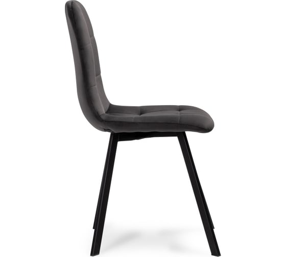 Стул на металлокаркасе Woodville bruk dark gray/black 15236