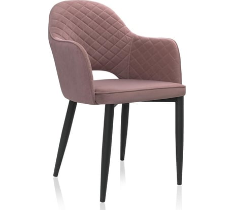 Стул на металлокаркасе Woodville vener light purple/black 15113