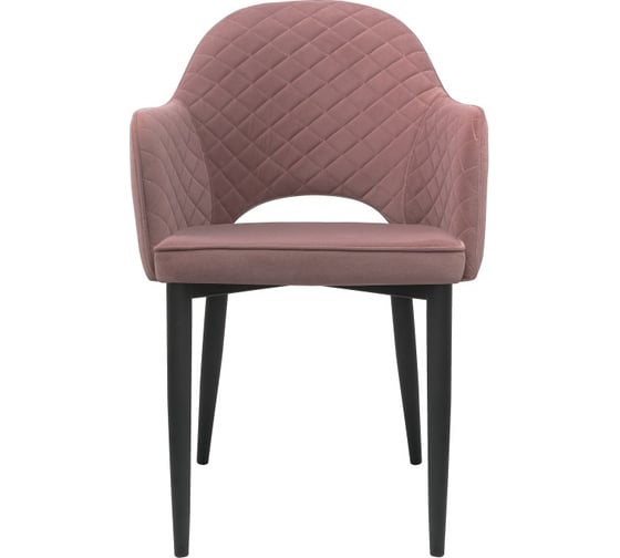 Стул на металлокаркасе Woodville vener light purple/black 15113