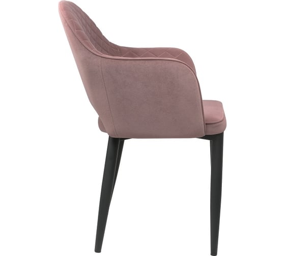 Стул на металлокаркасе Woodville vener light purple/black 15113