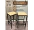Комплект полубарных стульев Pletenev LOFT дуб, каркас черный муар KPS-101-10 1