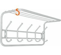 Настенная вешалка ЗМИ с полкой 60 см, с 5-ю крючками ВСП 6 БС